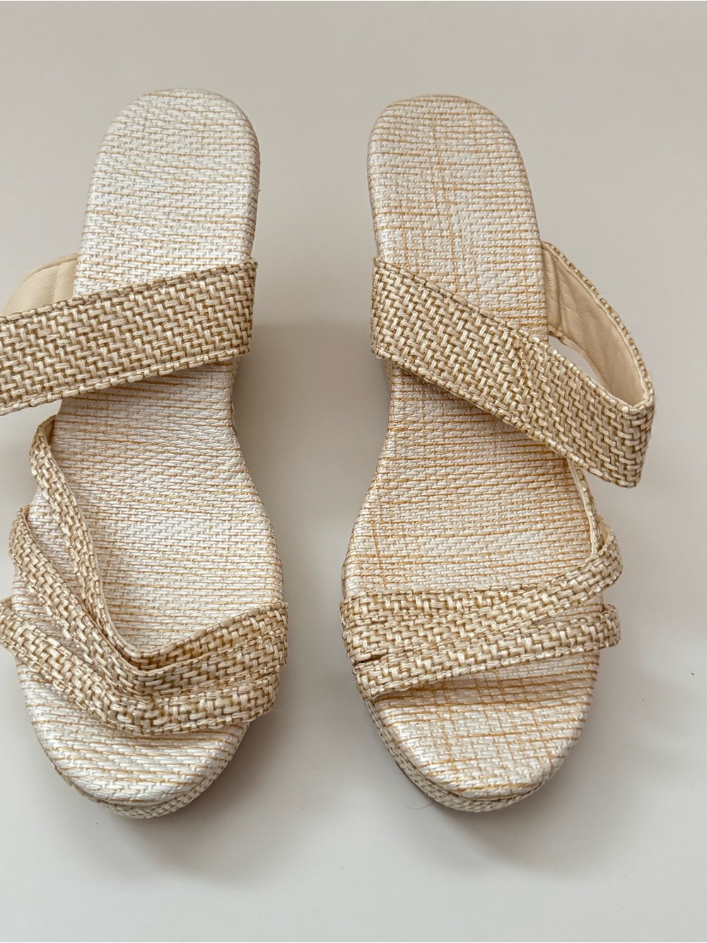 Women’s Woven Two-Strap Slide Sandals